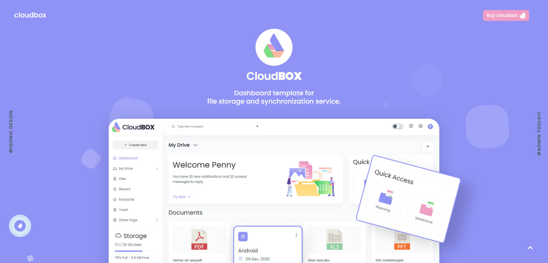 cloudbox(V1.0.1)-cloudbox是一个用于构建文件存储和同步管理系统的前端模版