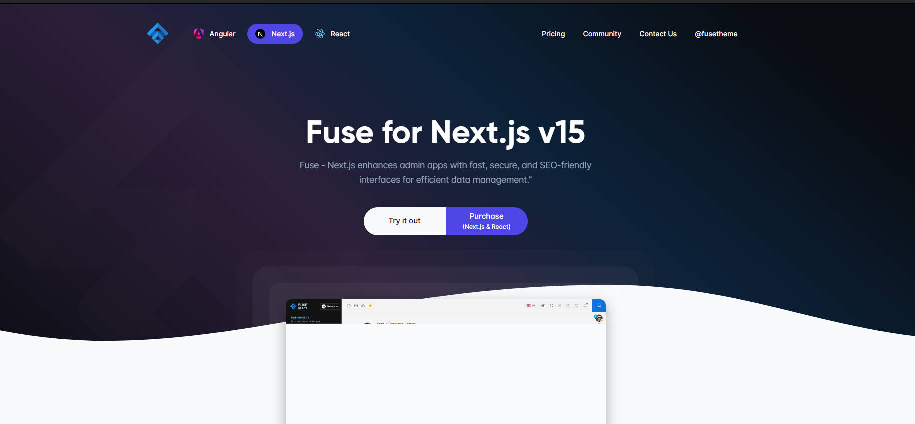 fuse (V14.0.4)-fuse是一个功能强大，设计优美的admin系统模版
